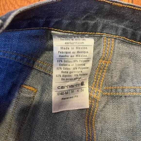 Y2K Carhartt Oversized Wide Leg Jeans - Picture 4 of 8